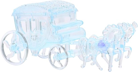 Carriage Candy Box Clear Carriage Box for Wedding and Birthday Party Creative Candy Holder and Jewelry Transparent Design