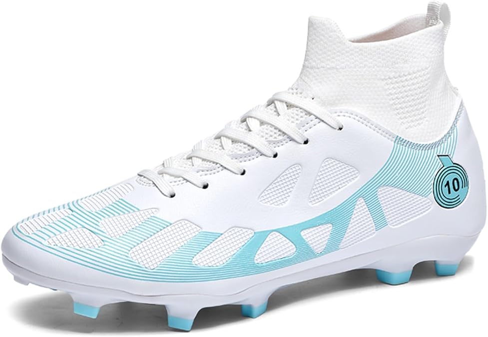 Soccer Cleats for Mens Womens Lightweight Football Shoes Outdoor Rugby Training Shoes