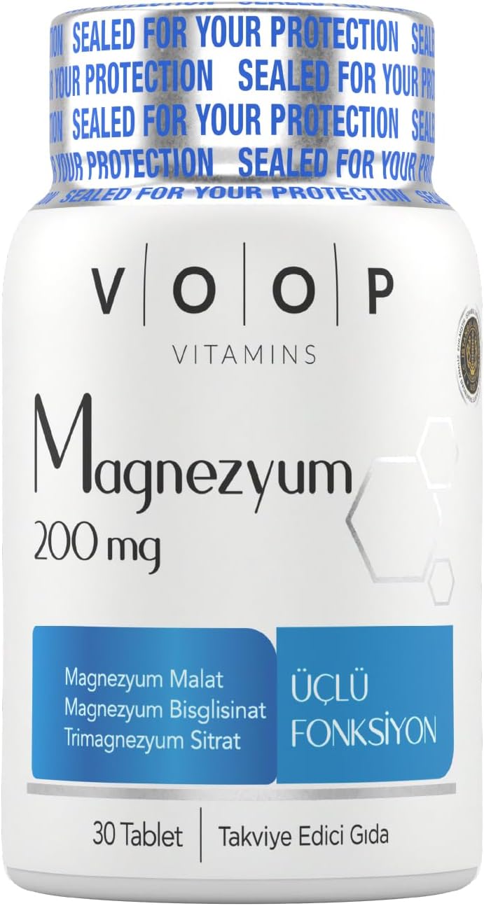 VOOP Magnesium 200 mg 30 Tablets