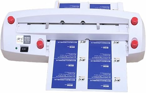 Electric Business Card Cutter Machine Automatic Binding Tool for 54x90mm Cards, Includes Chamfer Tool for Scrapbooking and Professional Use~/