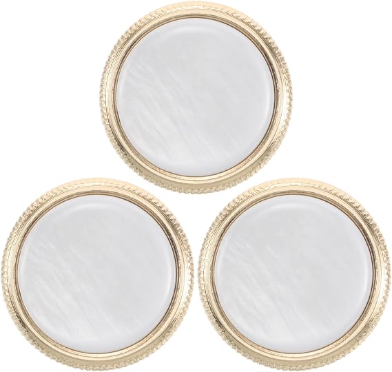 Trumpet Valve Caps Finger Buttons Metal Cover Shell Inlay 3Pcs Replacement Accessories for Musical Instrument Maintenance