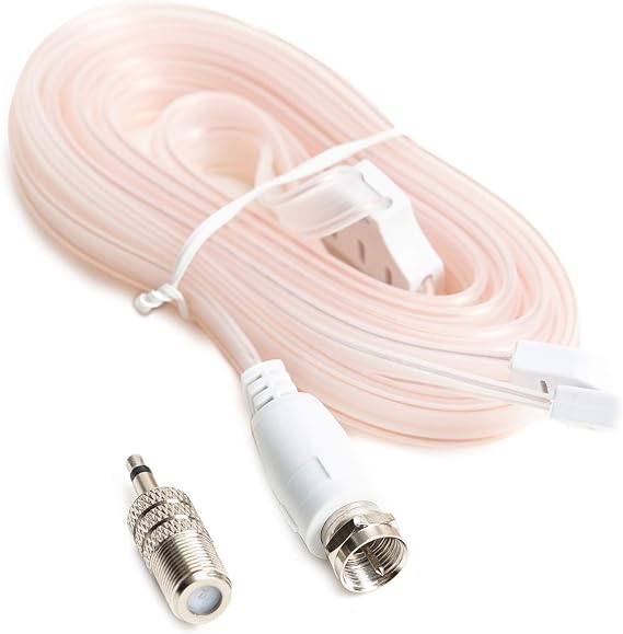 Ancable Indoor FM Radio Antenna for Stereo Receiver, F Type Male Dipole Stereo Antenna for Pioneer Onkyo Yamaha Marantz Bose Wave Table Top Radio HiFi AV Stereo Receiver Mini System FM 5-Feet