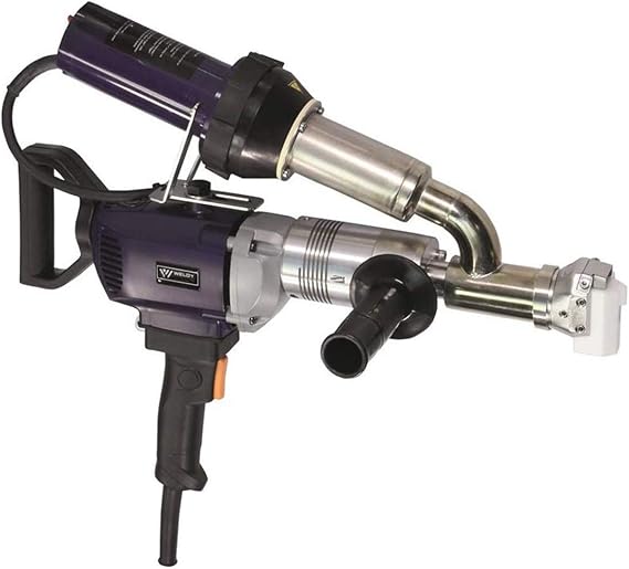 WELDY Handheld Plastic Extrusion Welding Machine kit Hot Air Plastic Welder Gun Vinyl Weld Extruder Welder Machine (WELDY booster EX2)