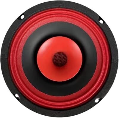 CERWIN-Vega! CVPX65 6.5 120W 2-Way Full Range Speaker with Horn Tweeter BlackRed Single Unit
