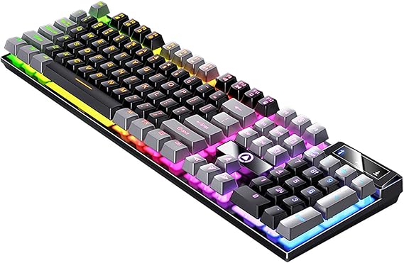 Floating Gaming Keyboard RGB Backlit Keyboard USB Wired Mechanical Keyboard