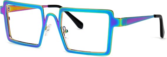 VOOGLAM Stylish Rectangle Blue Light Blocking Glasses for Women Anti UV Eyestrain Eyewear Cairbre