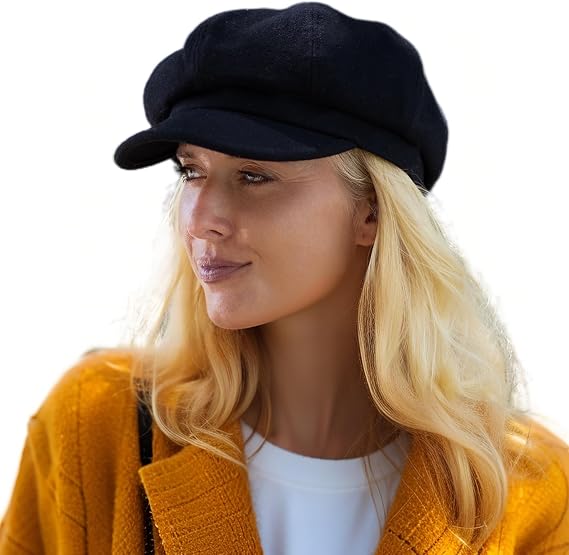 Comhats Women's Wool Winter Warm Newsboy Hats, Fashion Pageboy Beret Cap