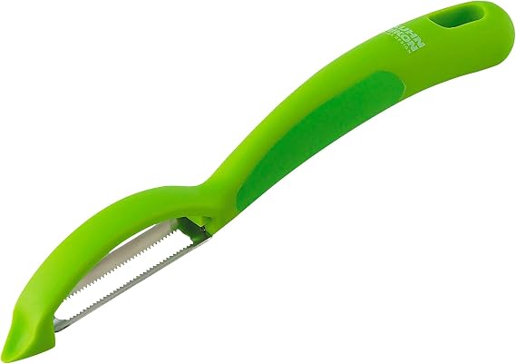 Kuhn Rikon Serrated Piranha Swivel Peeler 7.25 Green