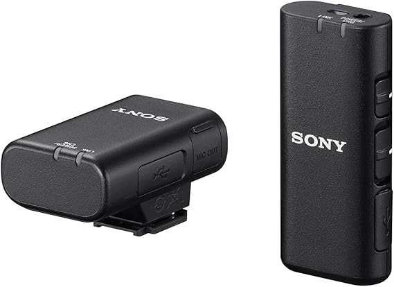 Sony ECM-W2BT Wireless Microphone with Bluetooth Connectivity, Black