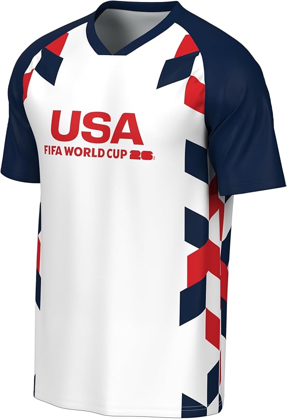 Outerstuff FIFA World Cup 2026 Mens Short Sleeve Sublimated Soccer Fashion Top