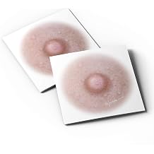 Breast Cancer Temporary Tattoos for Women - 1 Pair, Areola Temporary Tattoo, Post Mastectomy Temporary Tattoo, Post Surgery Nipple Solution, Fitzpatrick Scale Color #1 1 inch Small Size