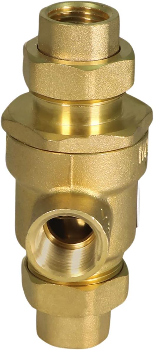 Midline Valve 190U012 Backflow Preventer Valve for Hydronic Heating Applications; 1/2 in. FIP Connections; Cast Iron