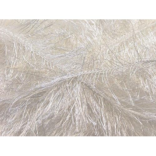 100 Gram White Eyelash Yarn Ice Fun Fur