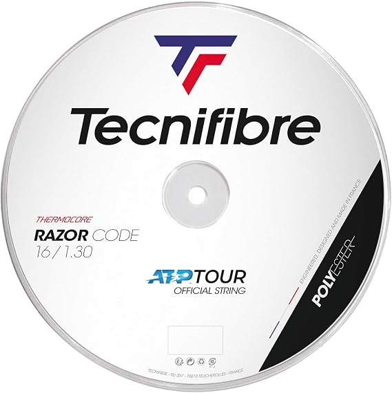 Tecnifibre ATP Razor Code 1.25MM/17G Tennis String Reel Carbon (200m, 660 ft)