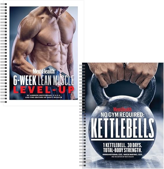 Men's Health 6-Week Lean Muscle Level-Up & Men's Health No Gym Required: Kettlebells Bundle!