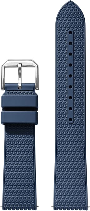 Textured FKM Rubber Band For Watches, Premium Textured FKM Rubber Watch Band Strap, Quick Release 20mm 22mm Replacement Watch Straps