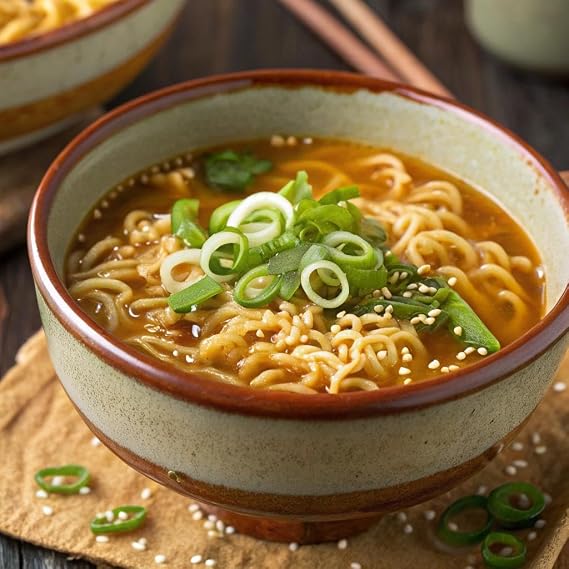OTTOGI Jin Ramen Chicken Flavor - Korean Style Instant Noodle, Flavorful Tasting Soup and noodles, Traditional Instant Ramen Noodles 3.88oz x 8 Pack