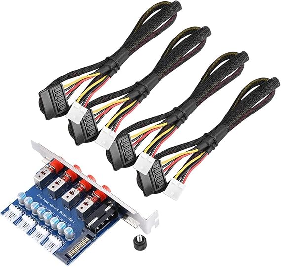 HDD Power Control Switch Hard Drive Selector SATA Drive Switcher for Desktop PC Computer
