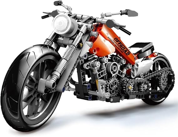Motorcycle Toy Building Blocks Kit,Model Brick Toys Set for Boys Tech Motorbike Toy Collection Brick Kit Motorcycle Model Gifts for Motorcycle Fans