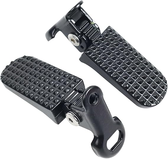 1 Pair of Bike Foot Pegs, Aluminium Alloy Non-Slip Bike Rear Pedals,Mini Folding Bicycle Foot Pegs for Mountain, City, E-Bikes & Folding Bicycles