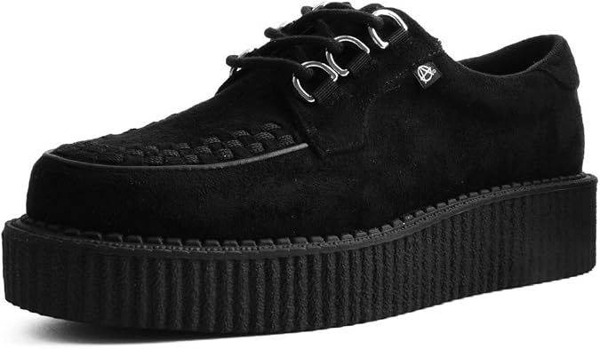 T.U.K. Faux Suede Creeper Sneaker for Women and Men | 3 Dring Lace Up Shoes and Interlace | Classic Round Toe and Sole | Comfort for Everyday Wear
