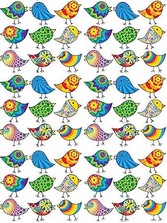 Chirping Birds - 48733 - Ceramic & Glass Decals - 3 Sizes - Choose Ceramic or Glass
