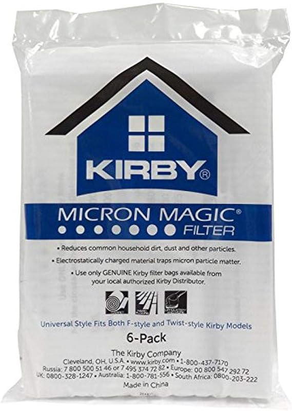 Kirby 204811G Allergen Cloth Universal Collar Paper Bag