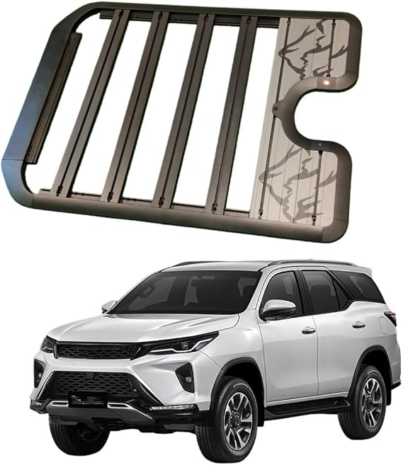 Roof Rack Platform Rooftop Aluminum Cargo System Carrier Compatible with Toyota Fortuner 2016-2025 Cargo Storage Carrier for Outdoors Gear