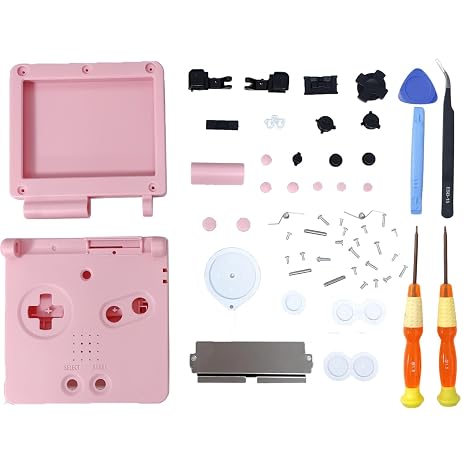 Hzxkqmil Full Housing Shell Kit for Nintendo Gameboy Advance SP Console | Custom Shell Replacement Case Frosted Surface Cover with Buttons Screws Repair Parts+Tools Kit for GBA SP Console