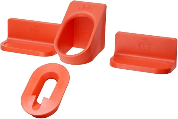 Cycloc Super Hero - Wall Mount Bike Storage Rack – Horizontal Pedal Hung Cycle Storage For Clipless Pedals - Orange