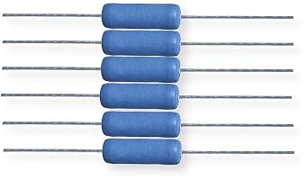 Ohmite 43F800E Pack of 6 Wirewound Resistors, Axial Lead, 3W, 800 Ohms, 200V Max, 20 TCR, Conformal Silicone-Ceramic Coating, Suitable for Industrial Applications