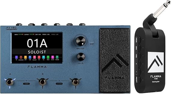 FLAMMA Guitar Headphone Amp with FX150 Multi Effects Processor