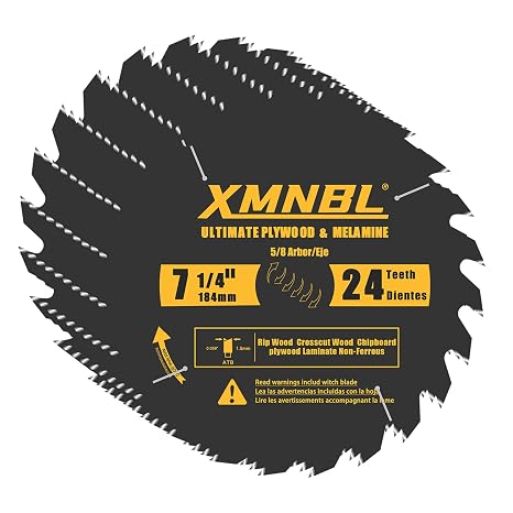 10 PCS 7-1/4 Inch Circular Saw Blade,24T Framing Saw Bladefor Cutting Wood