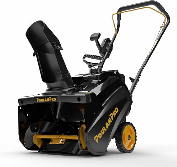 Poulan Pro Snow Blower Gas Powered, Single Stage 18 Inch Gas Snow Thrower
