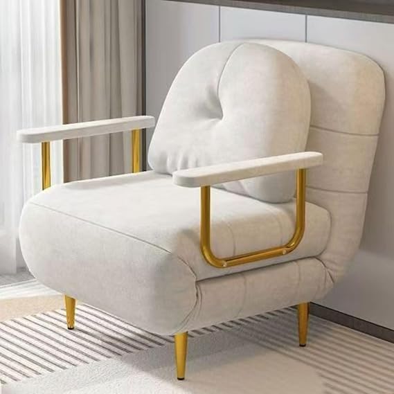 Single Chair Bed Floor Sofa Lounge Convertible Bed Settee Modern Futon Sofa Bed Portable Fold Out Chair Bed with Pillow for Living Room Guest Room Recliner Sleeper Sofa