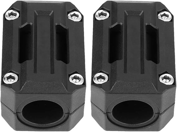 Headerbs Bumper Protector Blocks 1 Pair Motorcycle Engine Bumper Protector Decorative Block Universal Motorcycle Engine Protector Bumper Protector Decoration