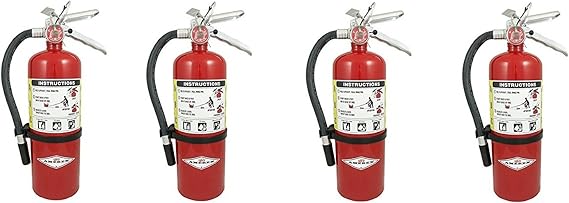 Amerex B500 ABC Dry Chemical 5 lb. Fire Extinguisher 2A-10 BC Rated - Set of 5