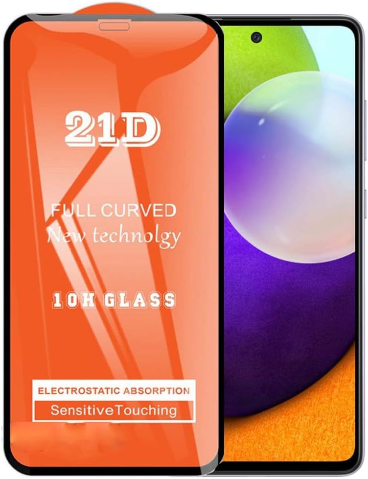 Screen Protector 21D Full Covering Compatible with Bzontech Samsung Galaxy A52