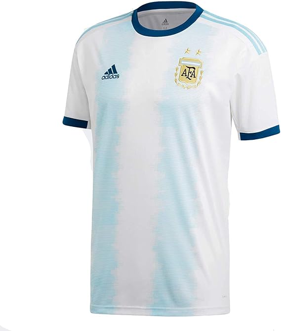 adidas Men's Soccer Argentina Home Jersey - White/Light Aqua - XXL