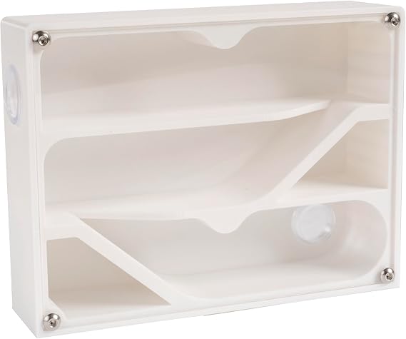 Ant Farm Observation Nest, White Acrylic, with Dual 20mm Extension Ports, Educational Formicarium