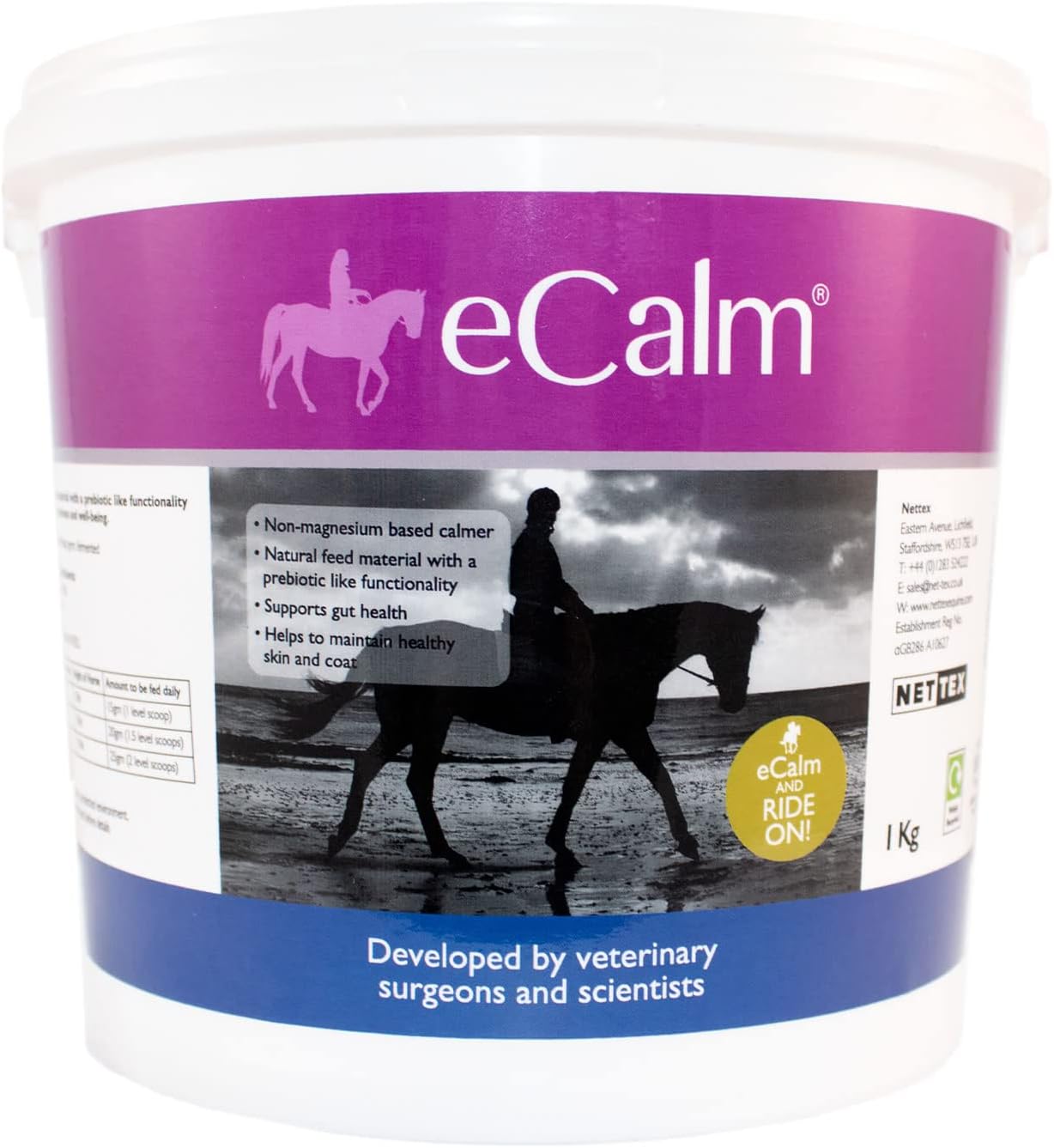 Nettex eCalm Horse Supplement Gut, Skin & Coat - 1 Kg