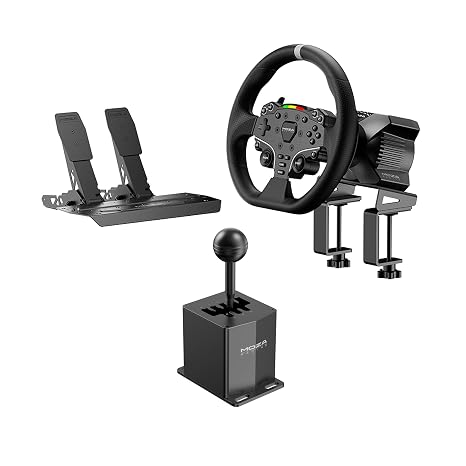 MOZA HGP Shifter and R3 Raching Wheel, Base, Padels Bundle for PC