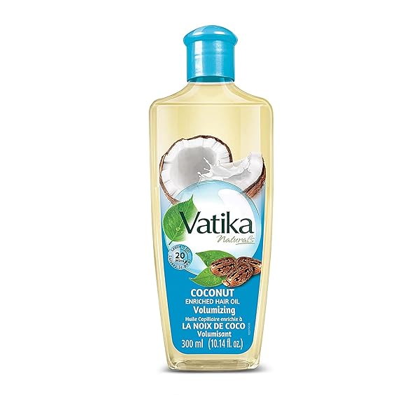 Dabur Vatika Hair Oil - Moisturizing Hair Care for Men Women - Coconut Oil