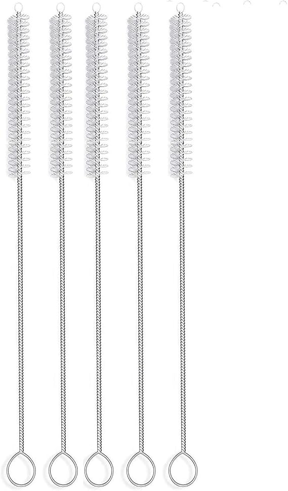 5 Pcs Tracheostomy Tube Brush, Scrub Brush for Cleaning Tube, Trach Supplies brush With protective head,8mm