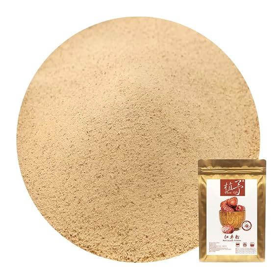 Plant Gift 100% Pure Jujube Powder 100G/3.25oz Non-GMO Powder, No Filler, No additives, Natural Jujube Flour,Best Flavor for Smoothie, Drinks, Tea and Baking, Adds Flavor and Taste