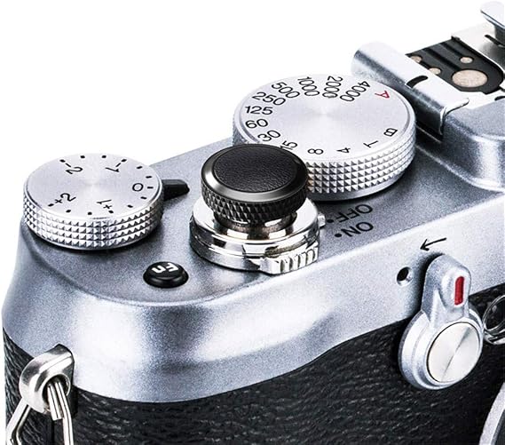 Copper Shutter Release Button for X-T30 III II X100VI XM5 XT5 XT50 - Black