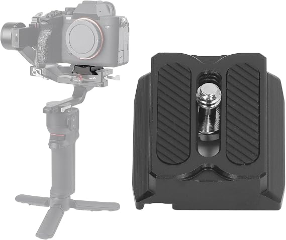 Quick Release Plate, Aluminum Alloy Camera Quick Mounting Plate Adapter, for RS3 RS 3 Mini RS 3 Pro RS 2 RSC 2 Stabilizer