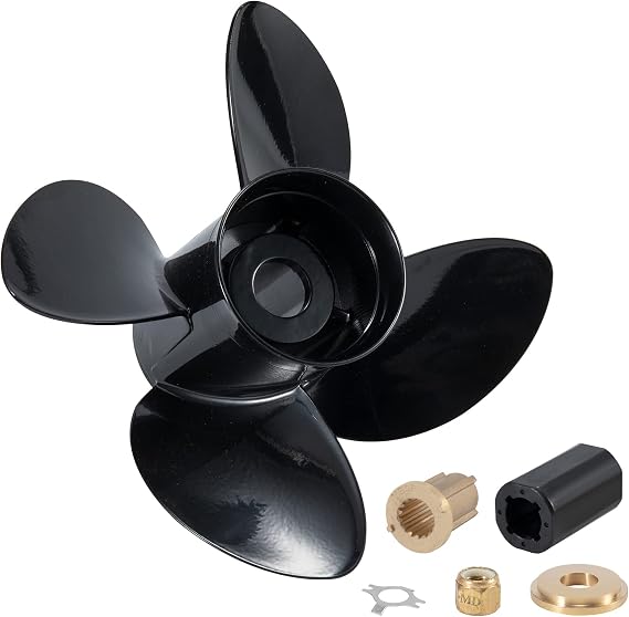 14 X 21 Replace OEM#48-8M0084496 Outboard Boat Propeller for Mercury Engine135-300HP 2 & 4-Stroke & Mercruiser Sterndrives Alpha/Bravo One,4-Blade Aluminum 14dia x 21 Pitch Prop 15Tooth RH
