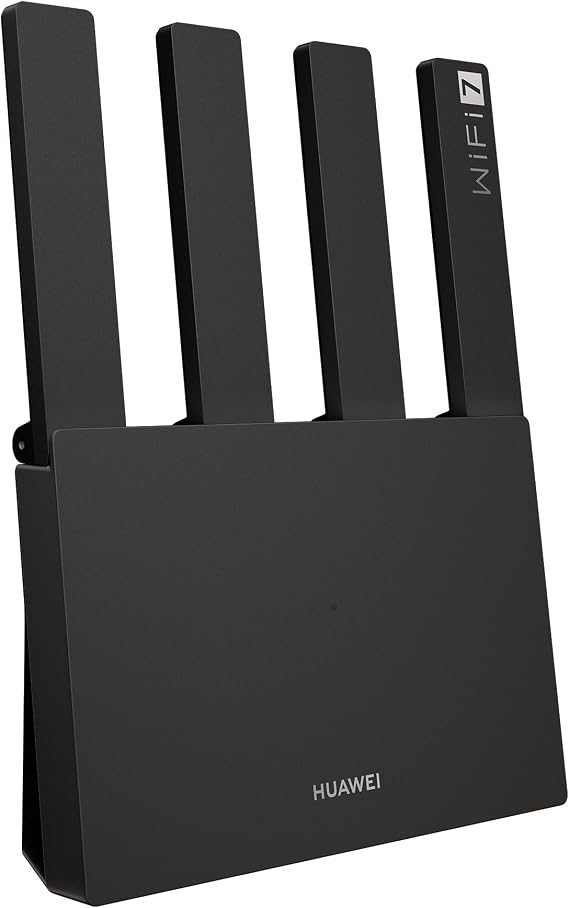 HUAWEI WiFi BE3 BE3600 Dualband WiFi 7 Router Keine DSL-Funktion Schwarz Blitzschnelle Geschwindigkeiten 25G-Ethernetanschluss Visualisierte WLAN-Diagnose Jugendschutz HomeSec