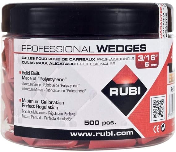 Rubi Tools Wedges 3/16 in. (500 Pc.) Jar USA
